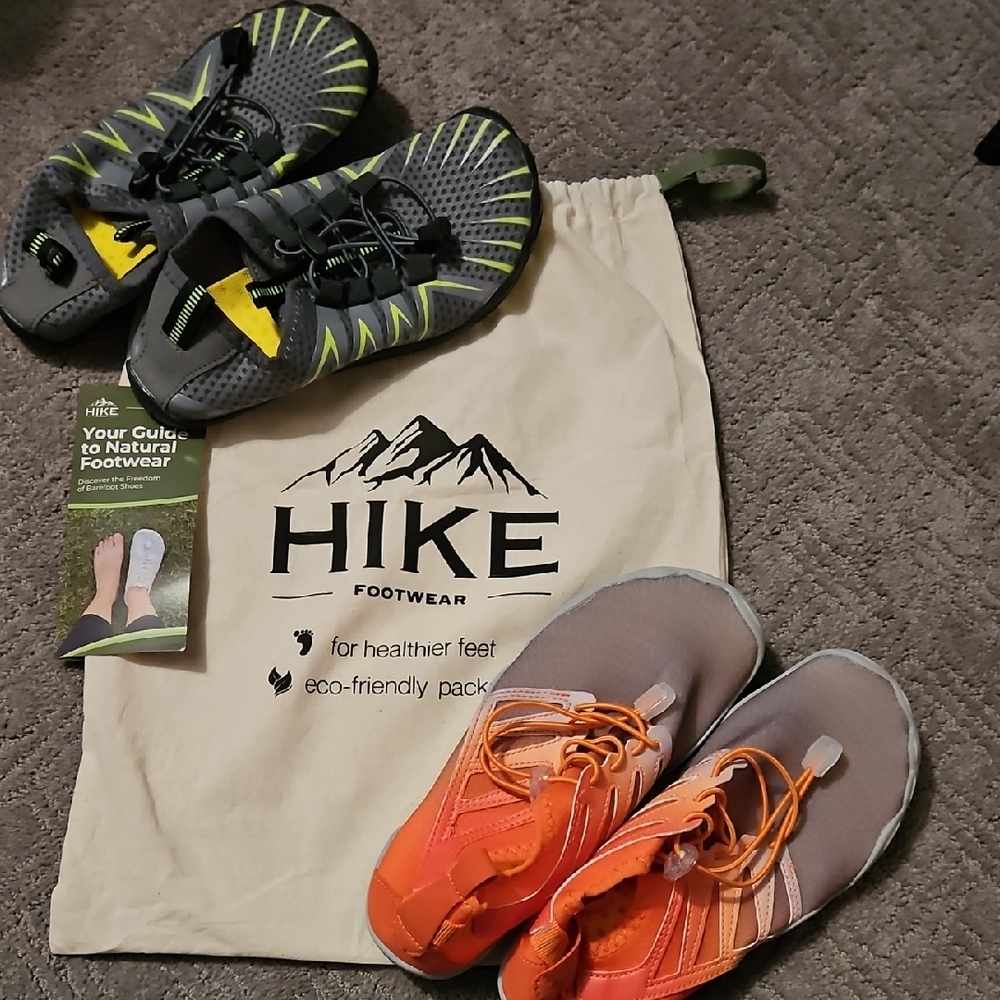 Hike Women's Footwear - Black And Yellow and Gray and Orange